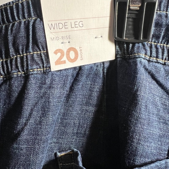 NWT Lane Bryant Wide Leg jeans, Mid Rise 20 Short - Picture 4 of 6